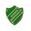 Capricornone Science Ambassador Gel Domed Green School Shield Badge