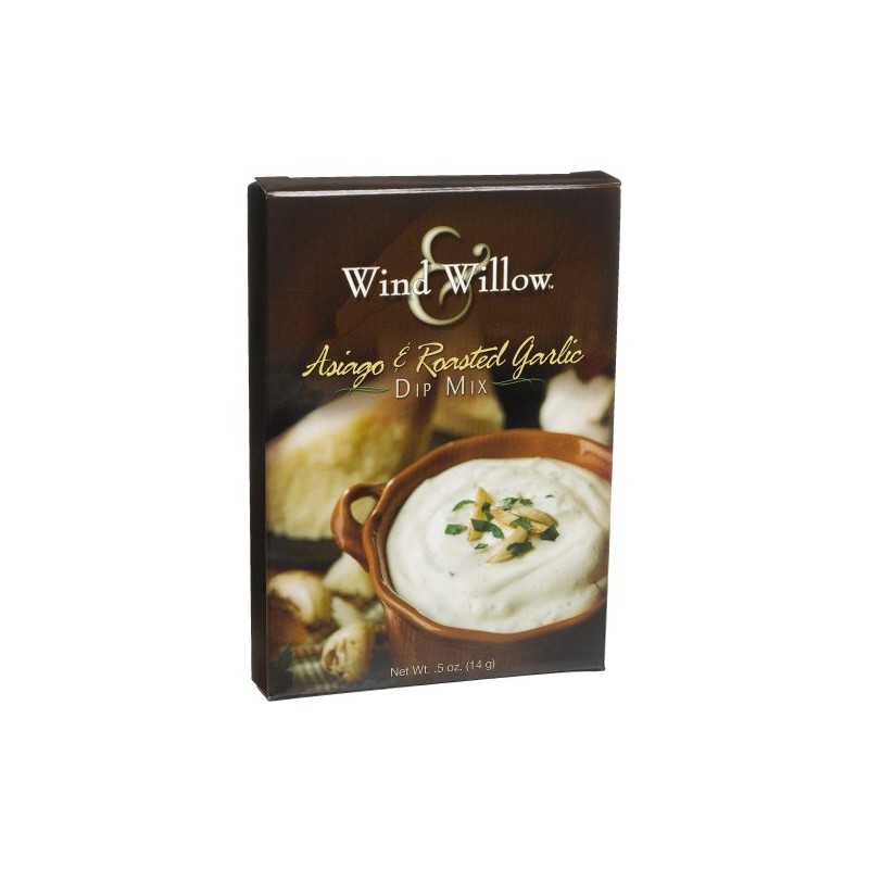 Wind & Willow Asiago & Roasted Garlic Dip, .50-Ounce Boxes