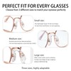 15 Pcs U Shaped Silicone Eyeglasses Nose Pads,Screw-in Glasses Nose
