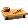 BeldiNest The Olive Wood Sushi Tray and Chopstick Set -