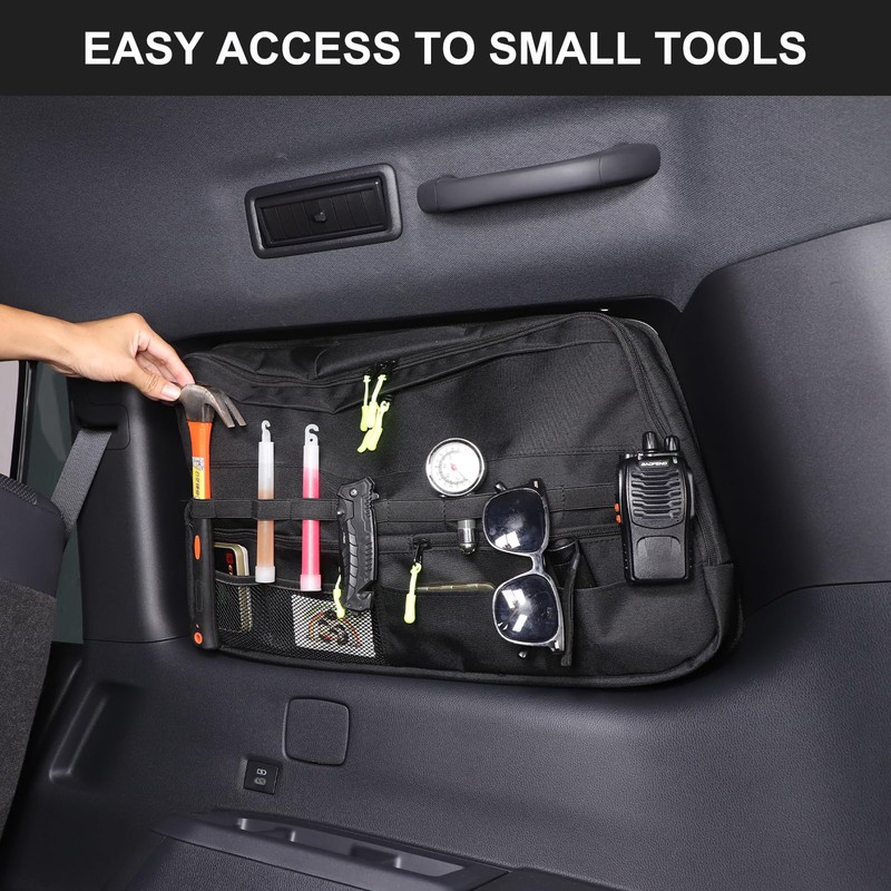 Heutamo Rear Side Window Storage Bag Compatible with Toyota Land