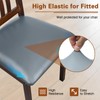 WUSOUPU Leather Seat Covers for Dining Chairs Waterproof Chair Seat