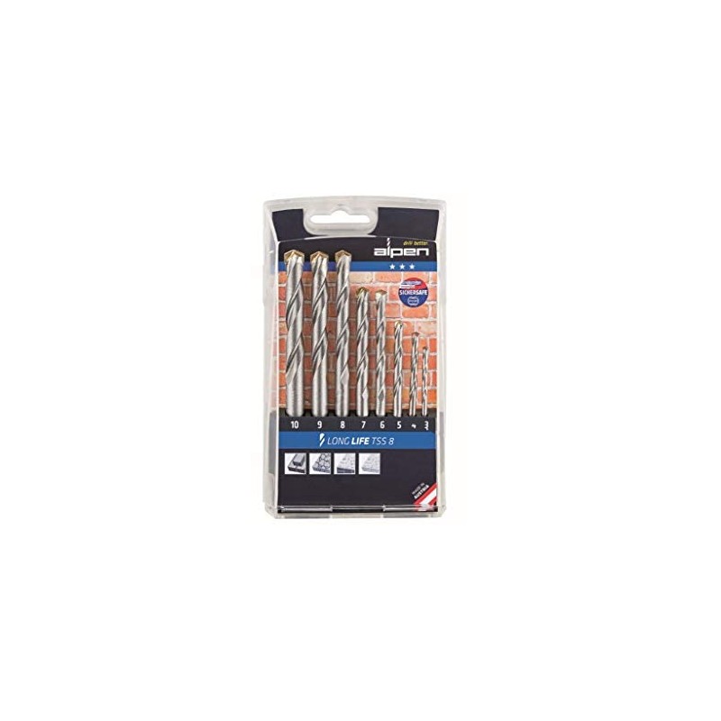 Alpine Carbide Masonry Drill Bit High quality long life, DIN