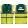 Premium First Responder Yellow Green Hi Vis Viz Reflective Safety