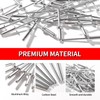 YIXISI 90 PCS M4x16 mm Dome Blind Rivet, Metal Rivets