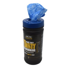 Arctic Hayes Dirty Scrubbers Multi-Purpose Double-Sided Cleaning Wipes for Trade, Industrial and Domestic Use. Tub of 80.