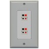 RiteAV - 2 Port Speaker Decorative Wall Plate - Gray