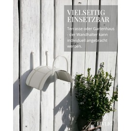LIVLIG Hose Holder Wall, Garden Hose Suspension Made of Steel, Hose Holder for Garden Hoses, 1/2 Inch to 30 m, Colour: Greige