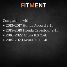 AUTO OCCASION Fuel Injector Set of 4 Compatible with 2013-2017 Honda Accord 2015-2019 Crosstour 2.4L 2016-2022 2015-2020 Acura ILX TLX 2.4L Replace 164505LAA01