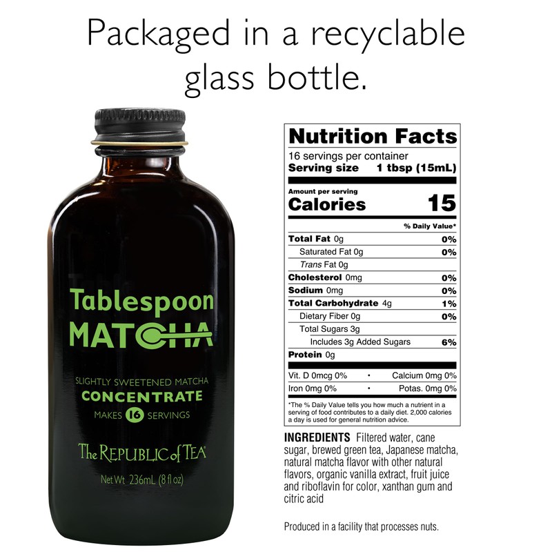 The Republic of Tea – Tablespoon Matcha Concentrate, Japanese Green