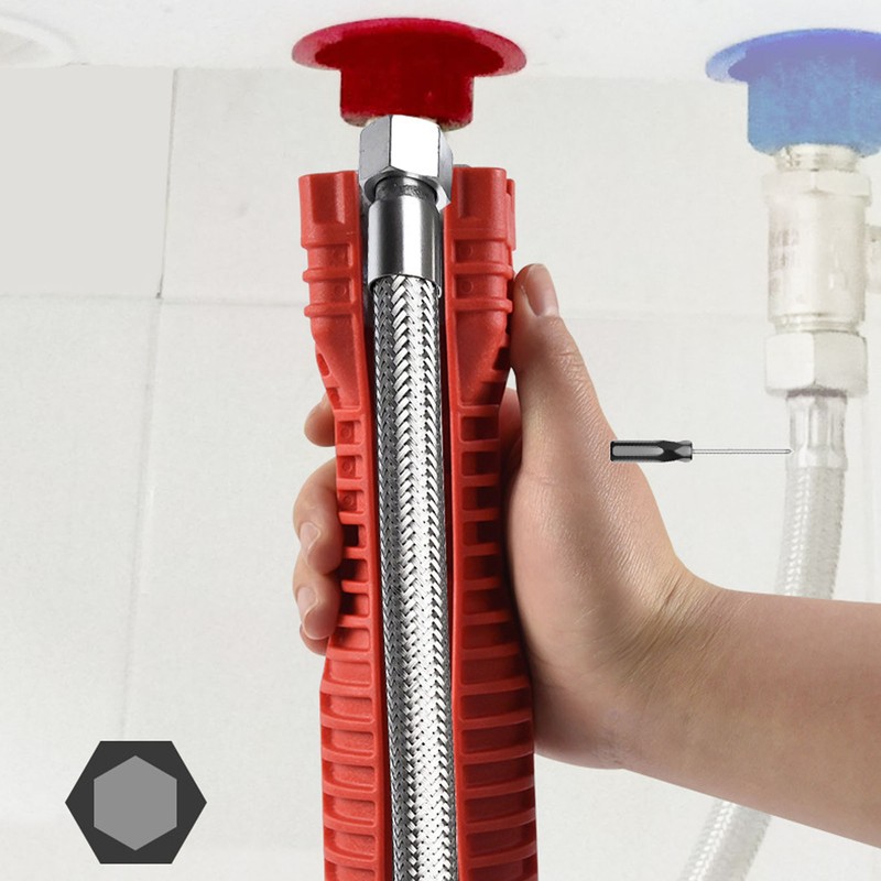 18 in 1 Sink Wrench Tool Multifunctional Aluminum Alloy Engineering