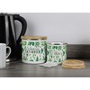 Purely Home Kitchen Herbs Tea Storage Canister - White &
