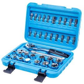 Streetwize - [Set of 36 pcs] Chrome Vanadium Drive Socket Set - 3/8''