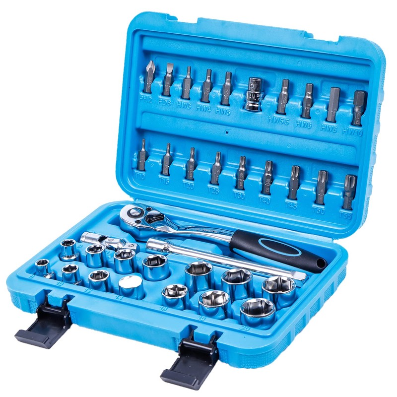 Streetwize - [Set of 36 pcs] Chrome Vanadium Drive Socket