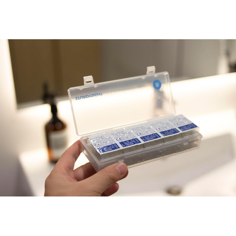 2-Pack Contact Lens Case Organizer | Holds 20 Lenses Each