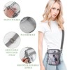 KAKULO Small Clear Crossbody Bag Stadium Approved Clear Purse Bag