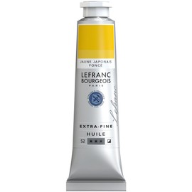 Lefranc Bourgeois 405041 Extra Fine Oil Paint in Artist Quality Pigments, Vibrant Colours, High Light Fastness, 40 ml Tube - Japanese Yellow Dark