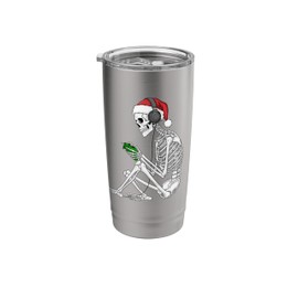 Video Gaming Skeleton With Game Controller Christmas Gamer Stainless Steel Insulated Tumbler