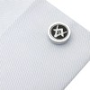 Black Freemason Cuff & Tie Clip Set Cufflinks Tie Clip