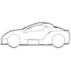 NEW Sport car cookie cutter stainless steel 8,5 cm
