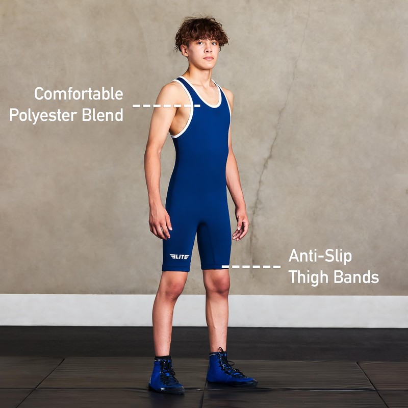 Elite Sports Men's Wrestling Singlets, Standard Singlet for Men Wrestling