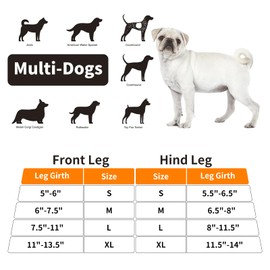 Benustra Dog Leg Braces for Back Leg, Dog Hip Brace for Torn ACL Back Hind Rear Leg Support, Dog Knee Brace for Joint Pain Muscle Sore, Hip Dysplasia, Luxating Patella Comfortable Adjustable(Large)