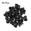 sourcing map M6 Rivet Nuts Carbon Steel Knurled Flat Head