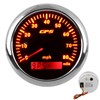 GPS Speedometer 85mm/3.35in Odograph 80MPH/H Stainless Steel Universal for Cars