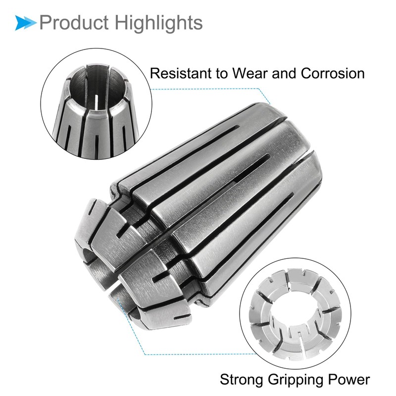 CoCud Spring Collet Chuck, ER-20 Spring Collet 12mm Clamping Diameter,