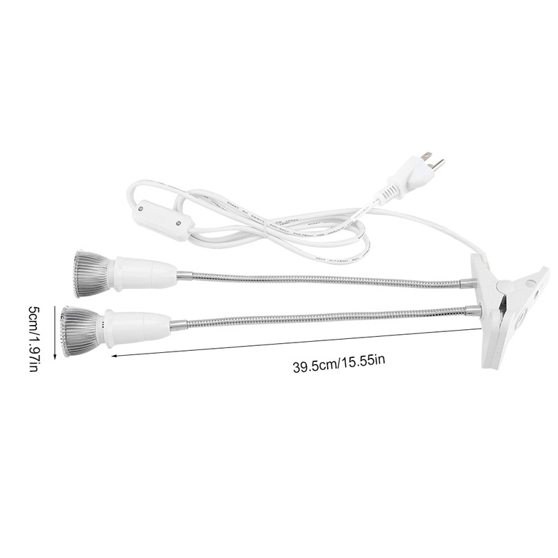 Dual Head 56 LED Indoor Desk Plant Flower Grow Light