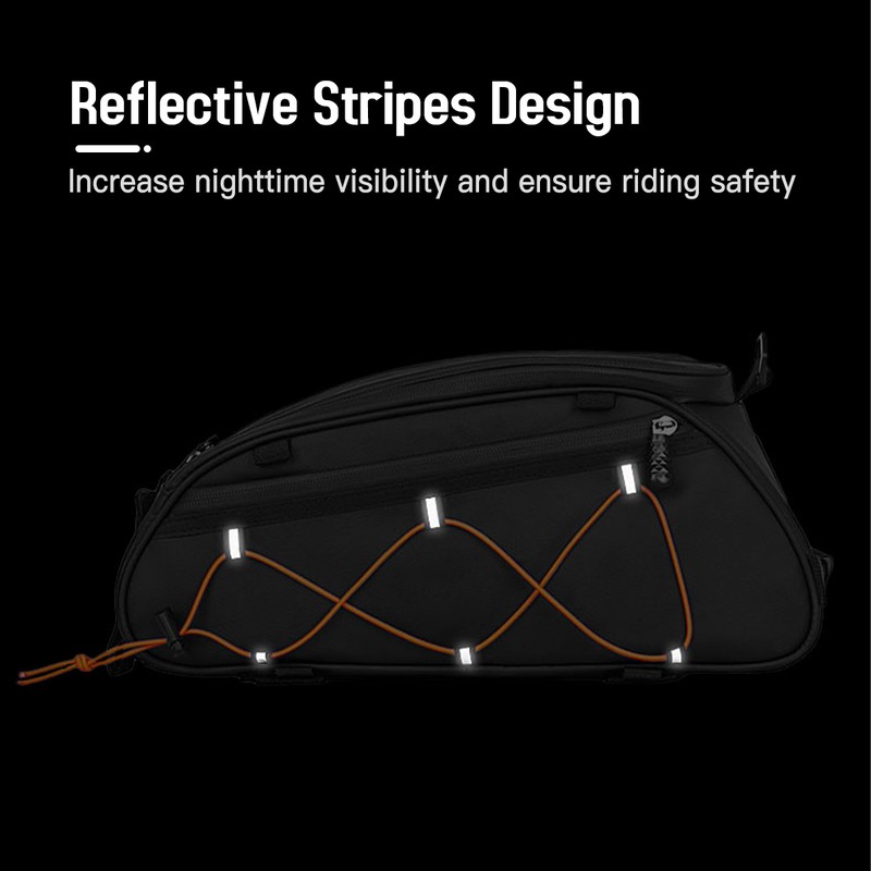 3-in-1 Bike Rack Bag Trunk Bag Waterproof Bicycle Rear Seat
