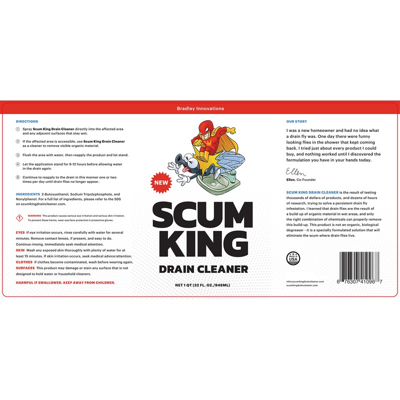 Scum King Drain Cleaner | Drain Cleaner | Remove Organic