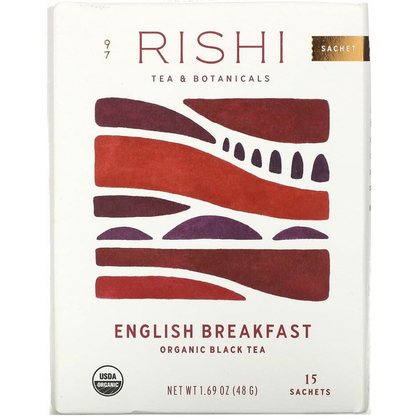 Rishi Tea English Breakfast Tea - 15 sachets (Pack of 2)