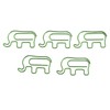 100pcs Paper Clip Cute Elephant Shaped Stainless Steel Paper Clip