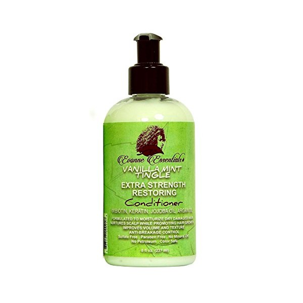EVONNE ESSENTIALS Vanilla Mint Tingle Extra Strength Restoring Conditioner, 8
