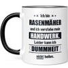 JUNIWORDS Tasse, Ich bin Rasenmäher und ich verstehe mein Handwerk.