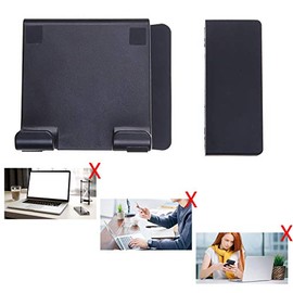 Kare Kind Soporte de clip para smartphone, se fija a monitores y portátiles, soporte ajustable para monitores delgados o gruesos (hasta 0.984 in), con