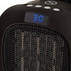 Swan Plug-In Fan Heater with 12 Hour Timer, LED Display