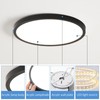 Mikeru 30cm Black Ceiling Light, 2pack Round Hallway Ceiling Lights
