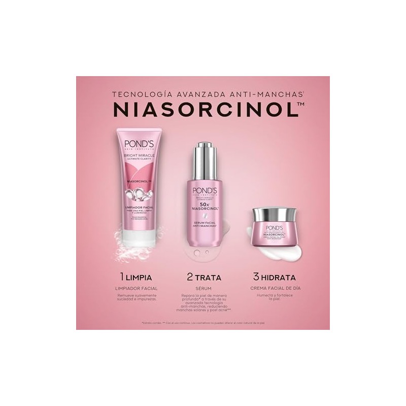 POND'S Bright Miracle rutina de 3 pasos: Crema día +