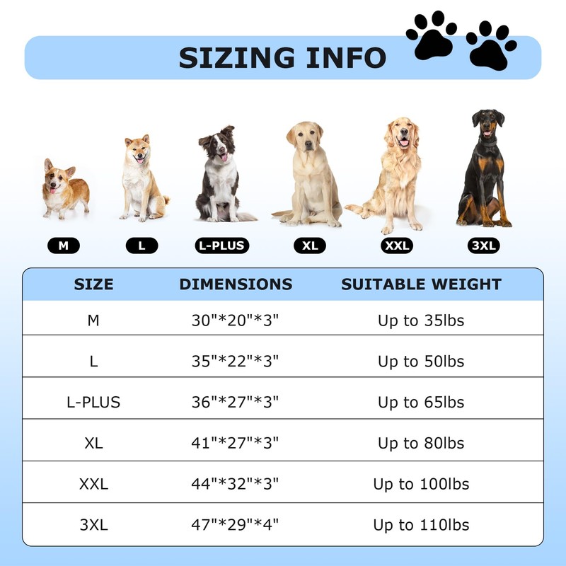 Sunheir Washable Large Dog Bed Covers Soft Plush Replacement, Waterproof