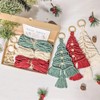 3PCS Christmas Tree Macrame Kit, Christmas Macrame Woven Tree DIY