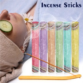 Incense Sticks, Incense, Incense Sticks Multipack, 120 Sticks, with Incense Sticks Holder, Incense Stick Kit, Sticks Set for Christmas, Church, Yoga, Wedding, Aromatherapy Sticks, Relaxation