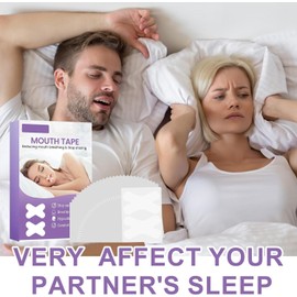 Cinta Bucal para Dormir, 120 PCS Mouth Tape Tiras Mouth Tape for Sleeping para Respirar Menos Por la Boca Cintas Anti Ronquidos Tiras Bucales Mejore la Calidad Del Sueño