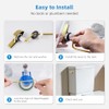 Universal Brushed Gold Toilet Handle Replacement Kit, Side/Angle Mount Toilet