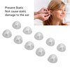 10pcs Sound Amplifier Closed Domes Single Layer Double Hole Silicone