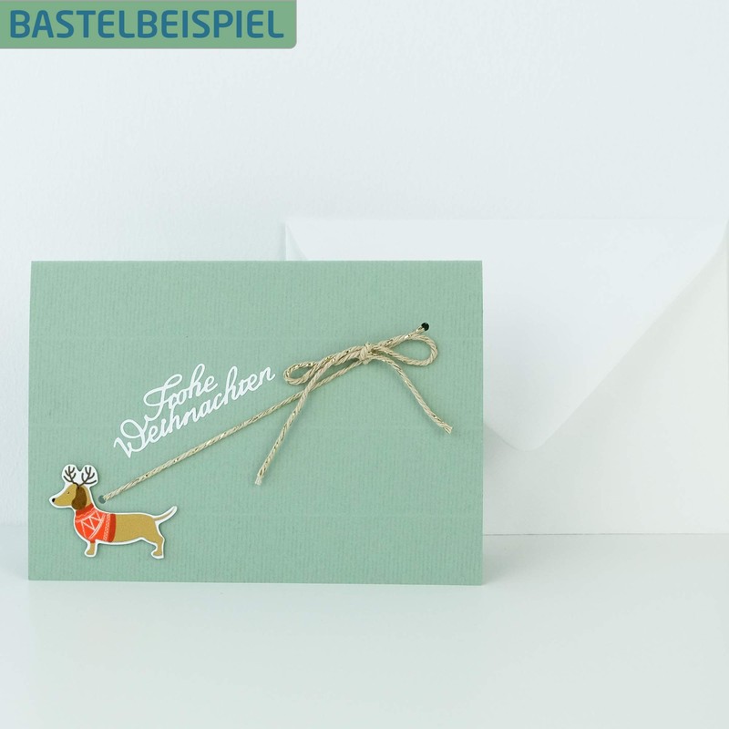 PAPERADO 50 x Letter Paper DIN A4 - Taupe Ribbed