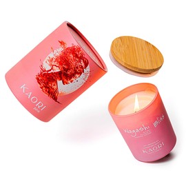 Kaori Luxury Scented Candle – Organic Soy & Beeswax – Artisan Made – 5.5 oz (Wagashi Bliss)