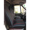 Carseatcover-UK® Heavy Duty Fabric Van Seat Covers - Black with