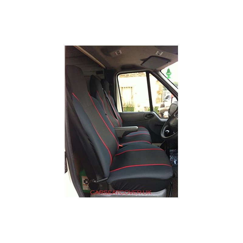Carseatcover-UK® Heavy Duty Fabric Van Seat Covers - Black with